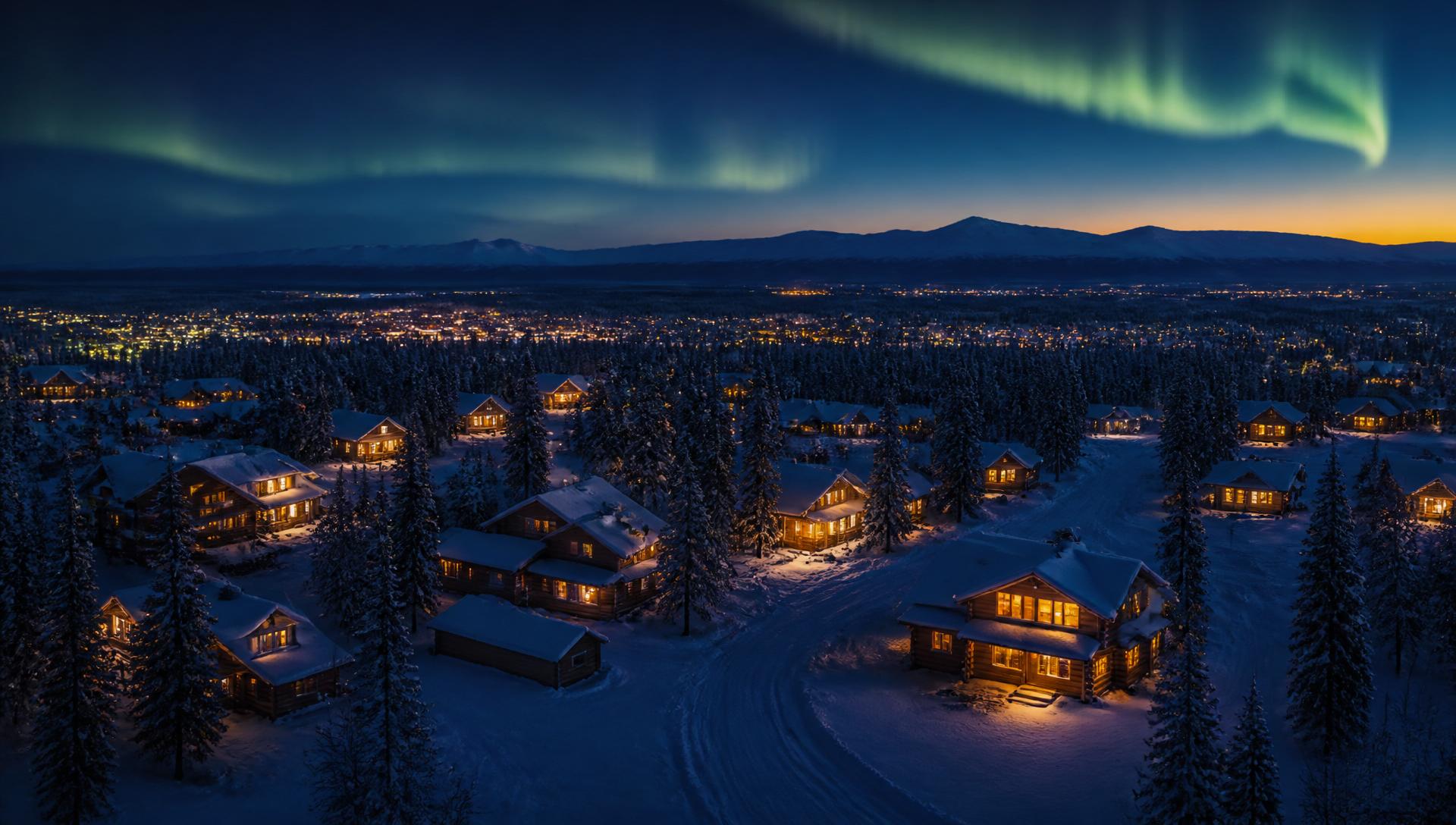 Aurora over Fairbanks, Alaska